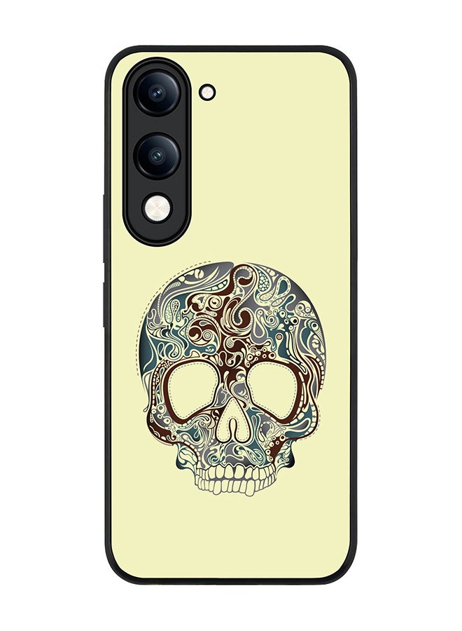 For vivo Y29s 5G / Y19s 5G Case,Slim fit Camera Protection, Shockproof Thin Phone cover  - Skully Tattoo